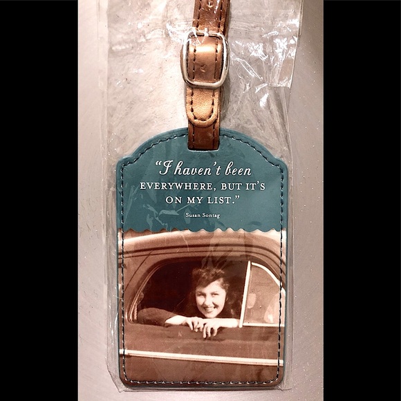 Luggage Tag. Funny by Susan Sontag - Picture 1 of 2